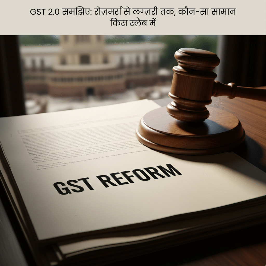 GST 2.0 समझिए रोज़मर्रा से लग्ज़री तक, कौन-सा सामान किस स्लैब में
