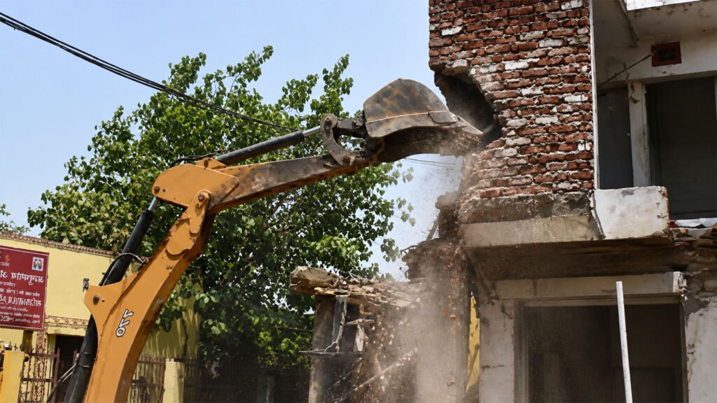 दिल्ली के वज़ीरपुर में पूर्वांचलियों के आशियानों पर चला बुलडोज़र, सियासत तेज़; भारी आक्रोश